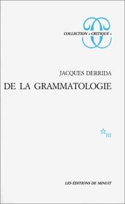 Of Grammatology, French edition.jpg