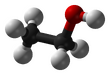 Ball-and-stick model of ethanol