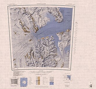 Kartenblatt mit dem Südteil der Churchill Mountains, dem Nimrod-Gletscher und dem Nordteil der Queen Elizabeth Range