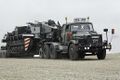 Scammell Contractor hauling Conqueror ARV2 FV222 tank recovery vehicle (REME)