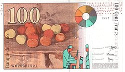 100 Francs (1997) - Rückseite.jpg