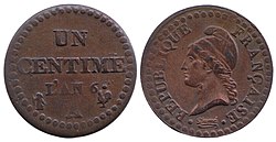 Centim 1797-98, France, Première République.jpg