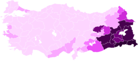 Turkish general election HDP votes by province.png