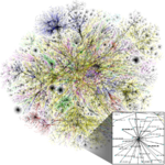 Visualization of Internet routing paths