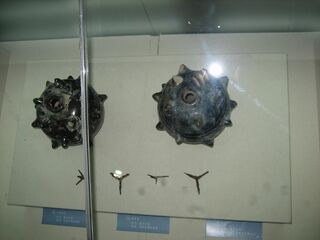 Traditional caltrops and mines from the Mongol Empire