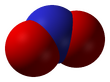 Spacefill model of nitrogen dioxide