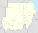 A map of Sudan showing three craters