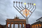 Hanukkah festival at the Brandenburg Gate