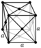 Face-centered cubic crystal structure for silver