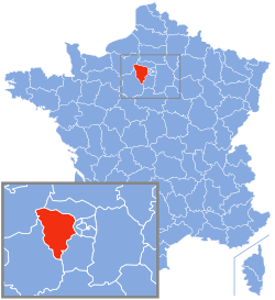 Location of Yvelines in France