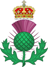 Scottish thistle as a Heraldic badge