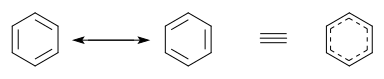 Benzene delocalization
