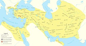 The Achaemenid Empire at its greatest territorial extent, under the rule of Darius the Great (522–486 BC)[2][3][4][5]