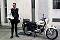 Hong Kong motor officer in 1967 with a Triumph 3TA