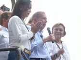 María Corina Machado and Edmundo González along with his wife, addressing supporters in Caracas following the 2024 presidential election results. Incumbent Nicolás Maduro secured a third term in an election widely criticized as neither free or fair, given the Maduro administration having controlled most institutions and repressed the political opposition before and during the election.