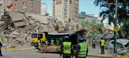 Rescue teams at an earthquake-damaged buildings in Caracas, Venezuela in June 2026.
