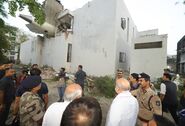 Destroyed buildings aftermath of Air India Flight 171 in Ahmedabad, India