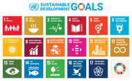 The Sustainable Development Goals promotes seventeen interlinked objectives designed to serve as a "shared blueprint for peace and prosperity for people and the planet, now and into the future". Pictured above is a diagram listing the 17 Sustainable Development Goals, which are intended to be completed by the end of the 2020s.