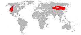 Range of Cervus canadensis