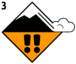 Avalanche considerable danger level.svg
