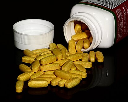 As a tablet (B vitamins)