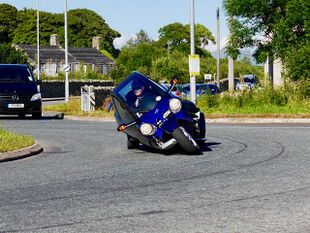 Carver One full tilt going around a roundabout.jpg