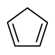 Skeletal formula of cyclopentadiene