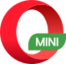 Red letter "O" viewed from the side at 45 degrees angle. A green label on the bottom right corner reads: "Mini".