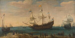 Painting at the Rijksmuseum in Amsterdam depicting the Mauritius, c. 1618.