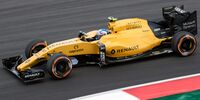 The Renault R.S.16, driven by Jolyon Palmer, during the 2016 Malaysian Grand Prix