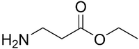 Skeletal formula of β-alanine ethyl ester