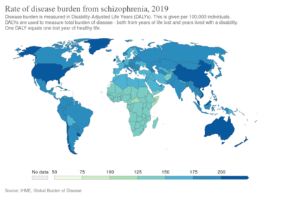 Rate of disease burden from schizophrenia, OWID.svg
