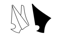 Oxford Burgon hood shape outline.svg