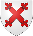 Argent a saltire floretty gules (Busséol)