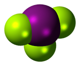 Iodine trifluoride molecule