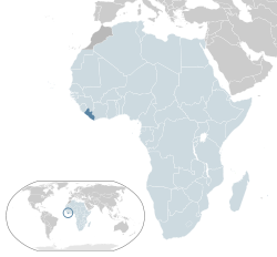 Location of Liberia