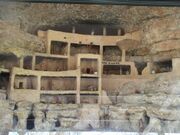 Diorama showing how the pre-Columbian Sinagua people may have lived in Montezuma Castle, BLM