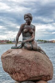 The Little Mermaid statue in Copenhagen (1913)