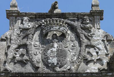 Mermaid in Fefiñans Manor house (Cambados, Galicia, Spain), sixteenth century.