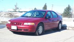 1996–2000 Plymouth Breeze photographed in Sault Ste. Marie, Ontario, Canada