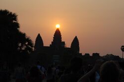 Equinox at Angkor 21st March 2012.JPG