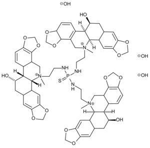 Alleged molecular structure of ukrain.svg