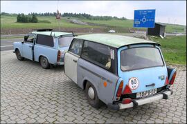 Matching station wagon and trailer