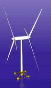 Counter-rotating wind turbine