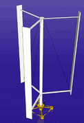 Vertical-axis wind turbine offshore