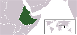 Location of Ethiopia