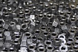 Hexagon nuts.