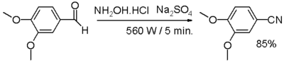 one-pot synthesis from an aldehyde.