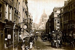 Fleet Street in London, 1890.