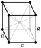Bodycentredcubic crystal structure for caesium